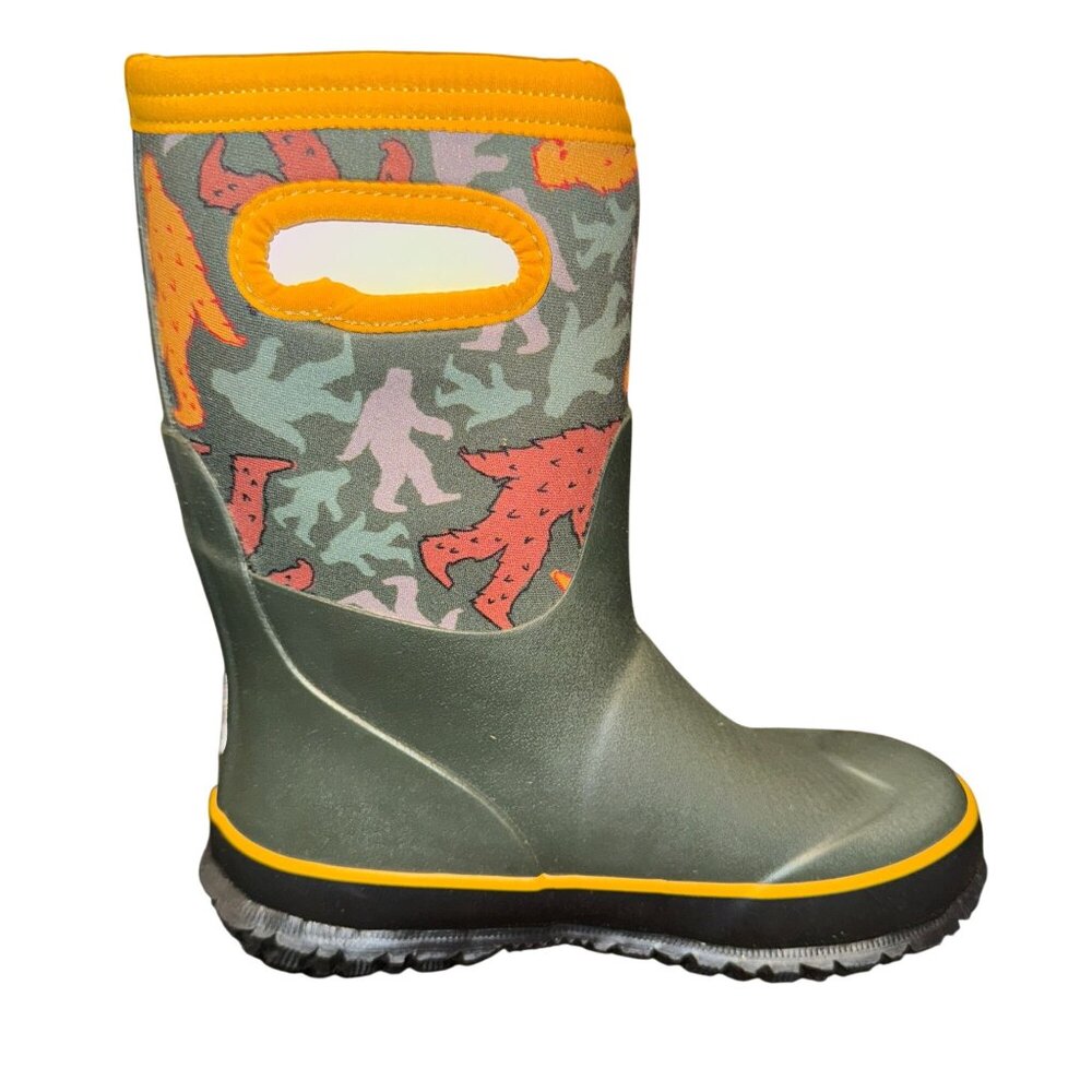 NWT Bogs Stomper Grasp Bigfoot Waterproof Snow Boots Big Boys 2 -22 F Green - Picture 6 of 10